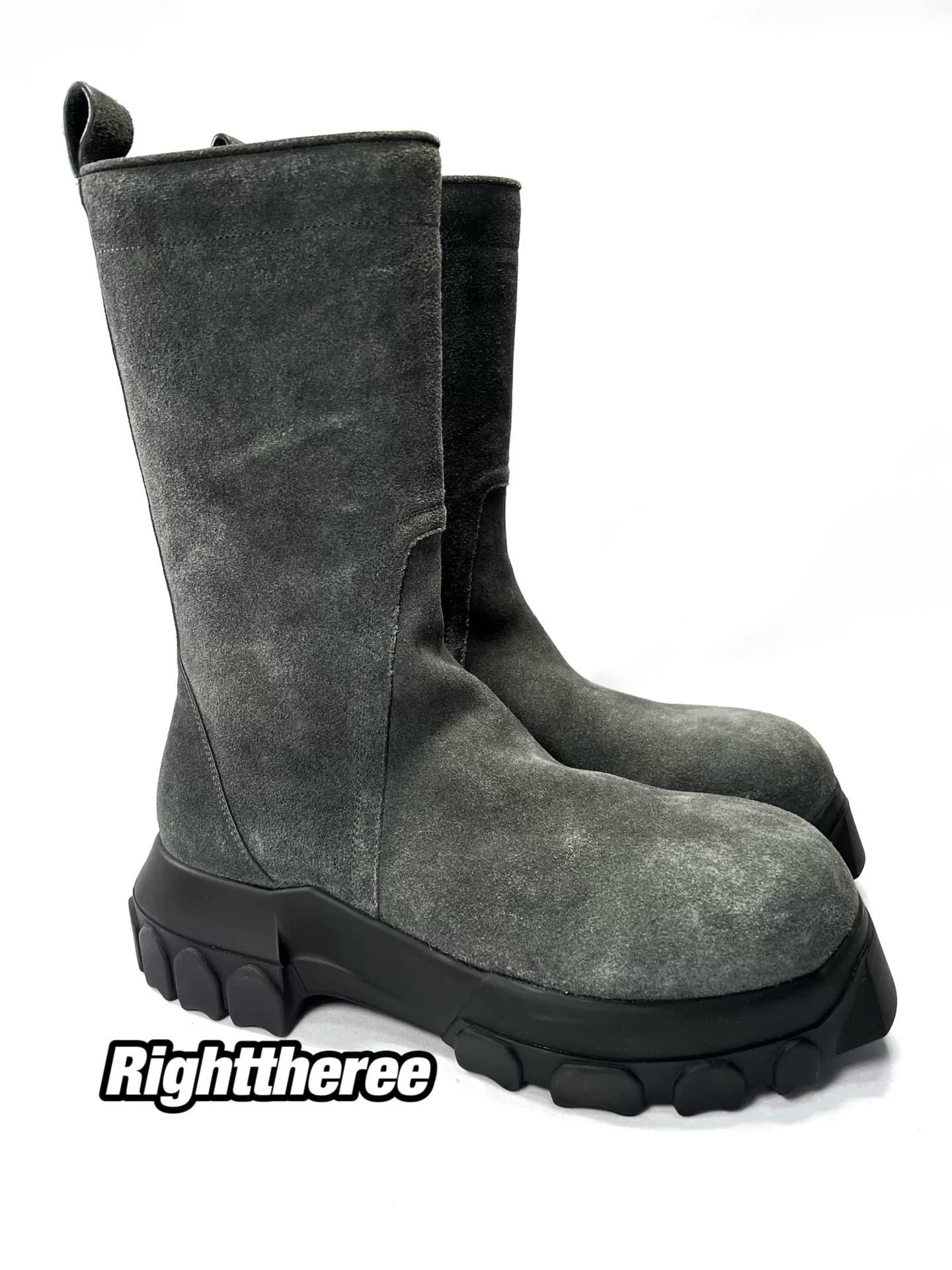 Высокие тракторные ботинки Rick Owens ro
