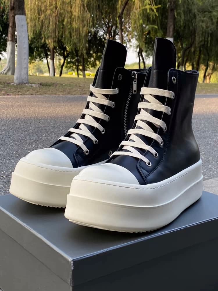 Кроссовки Rick Owens drkshdw из парусины на толстой подошве