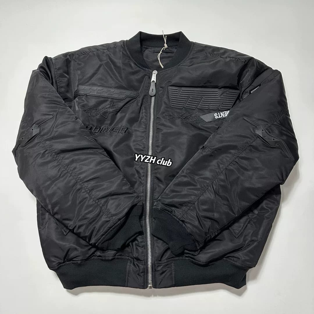 vetements opm в стиле Vetements Vtm черный гоночный пустой