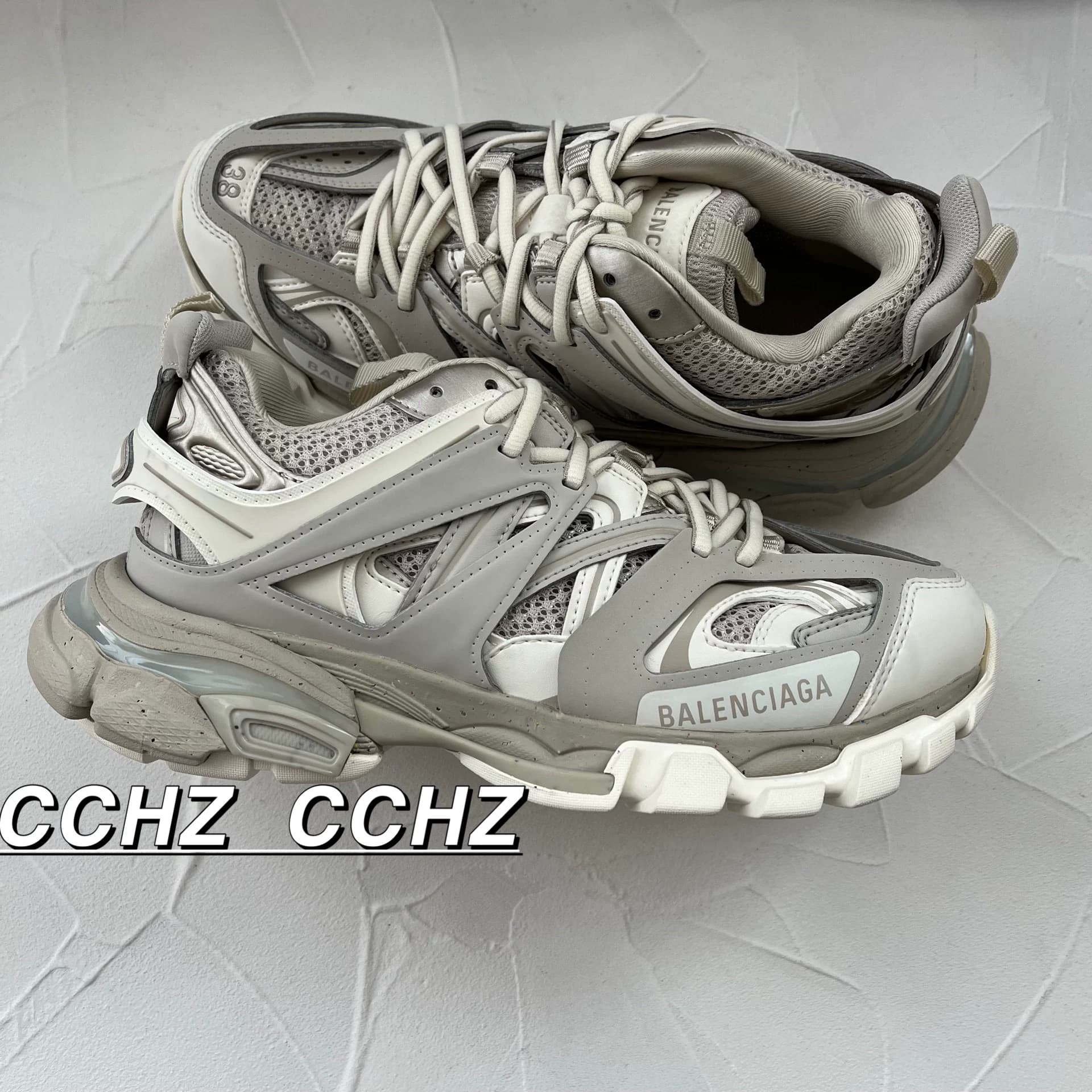 Кроссовки Balenciaga Track Daddy, коричневые с молоком, размер 38