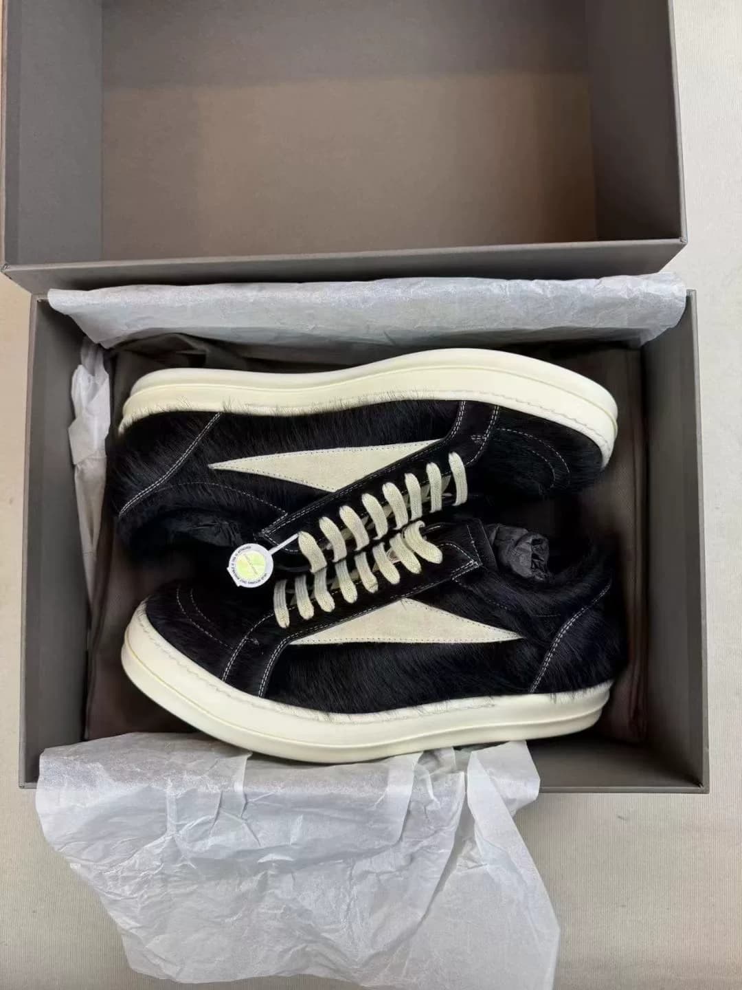Rick Owens ro infinition Vans с подкладкой из конского волоса, черный Размер: 40/41/42/43/44/45/46, в наличии на складе, консультация по заказу при д…