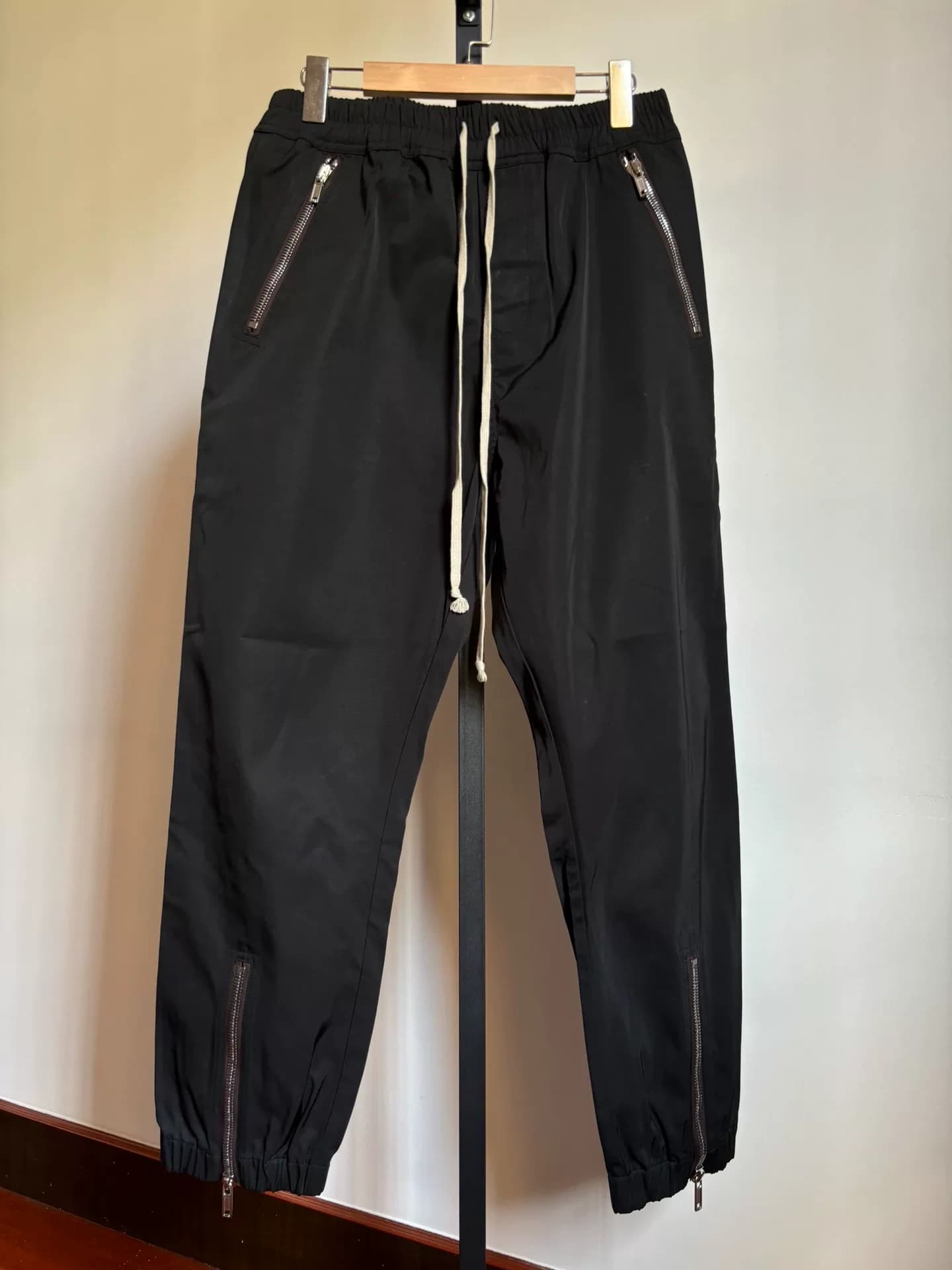 Брюки основной линии Rick Owens с четырьмя молниями