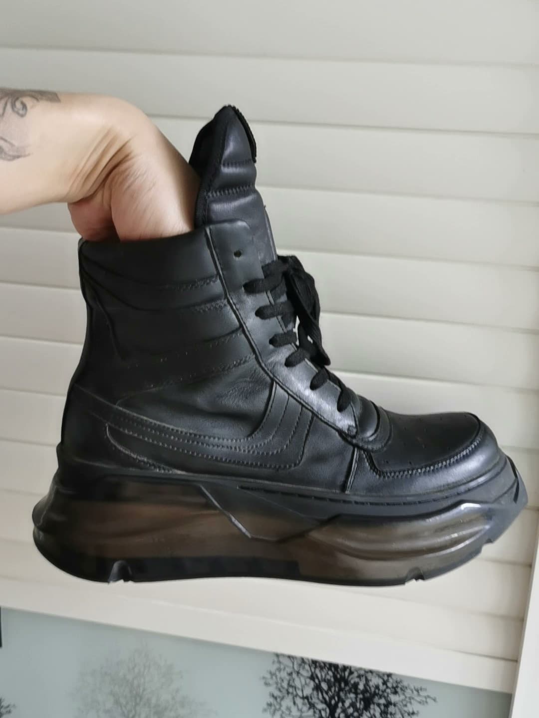Высокий топ Rick Owens / Рик Оуэнс РО с перевернутым треугольником, новинка на 90%