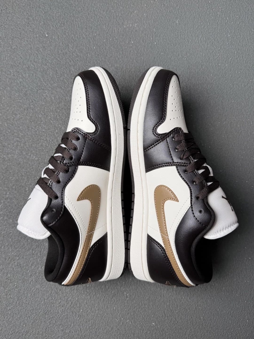 #Кроссовки Nike Ole genuine aj1 golden hook Мокко коричневого цвета DC0774-