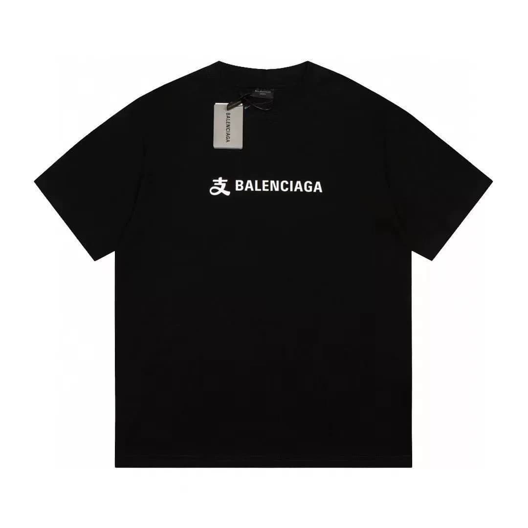 Летняя распродажа Balenciaga Alipay joint с короткими рукавами черного цвета s---4x