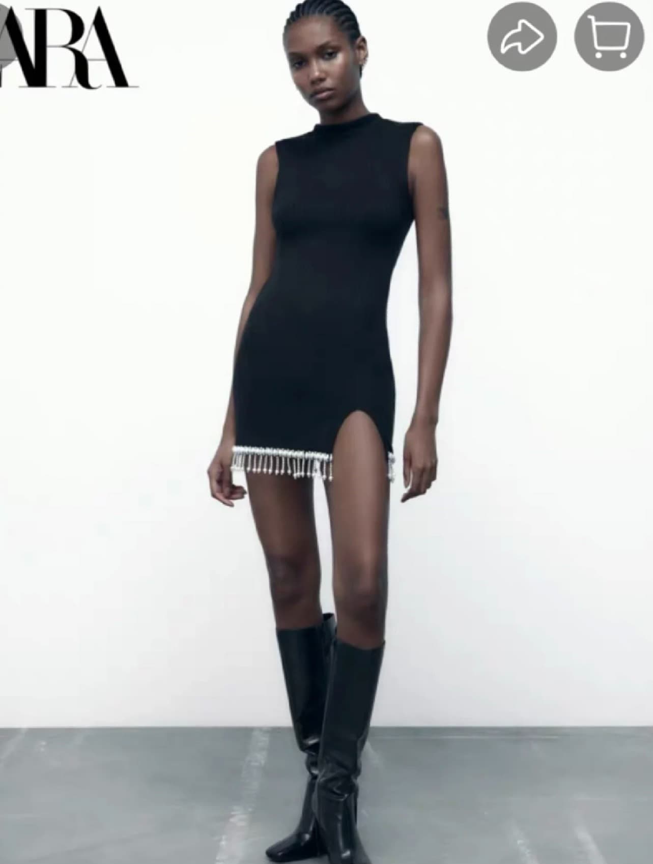 жемчужное платье от zara