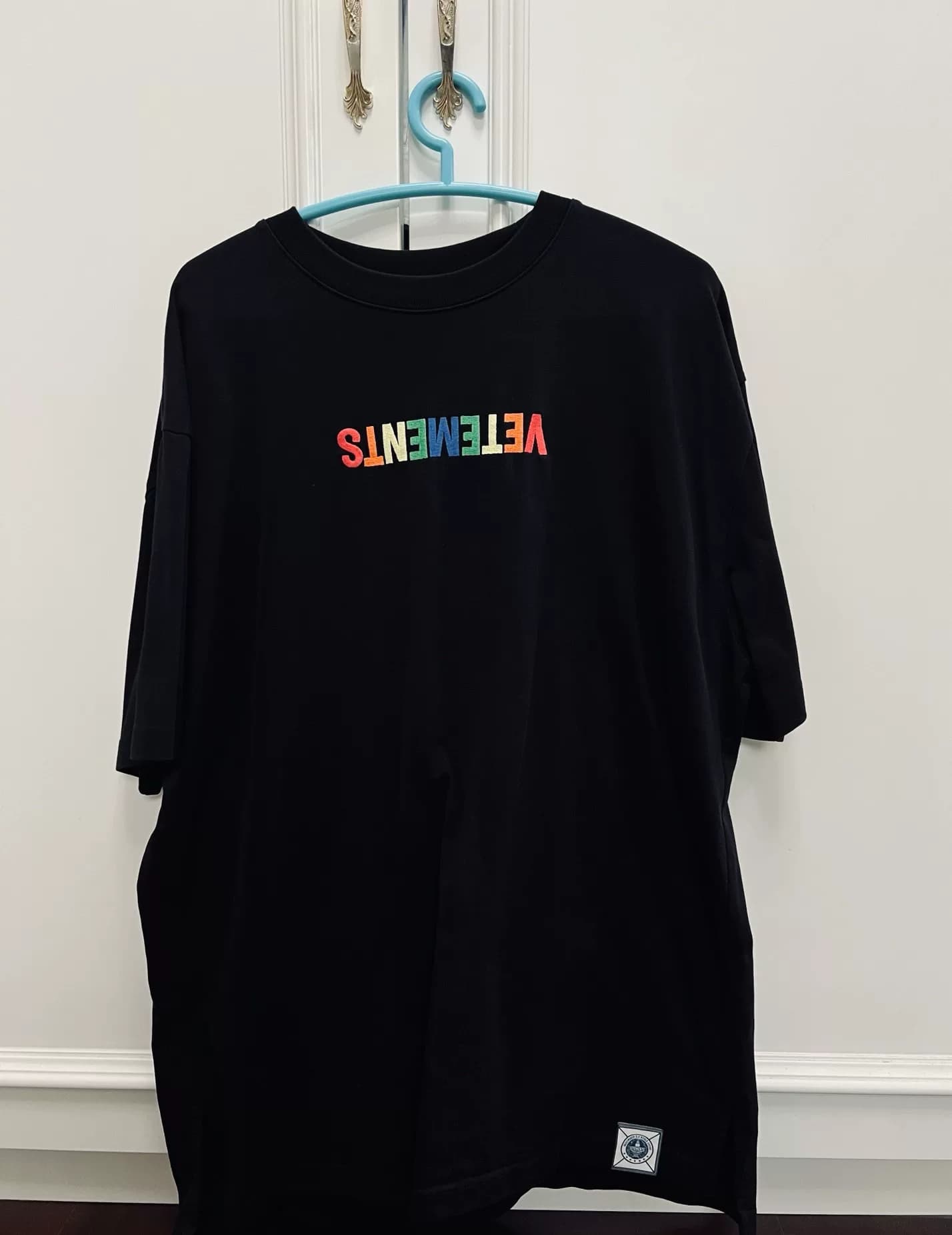 Vetements С высоким граммовым весом, Радужный Короткий рукав M