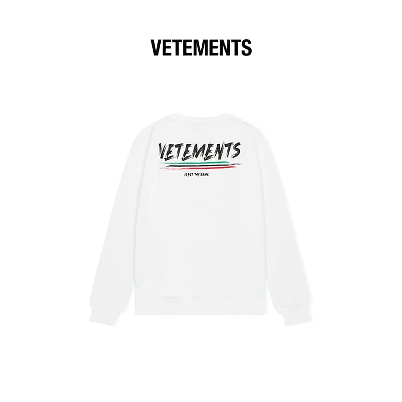Свитер VETEMENTS, мужской и женский, одинаковый по стилю, логотип для струйной печати, ручная роспись кистью, пуловер-свитер 64520001