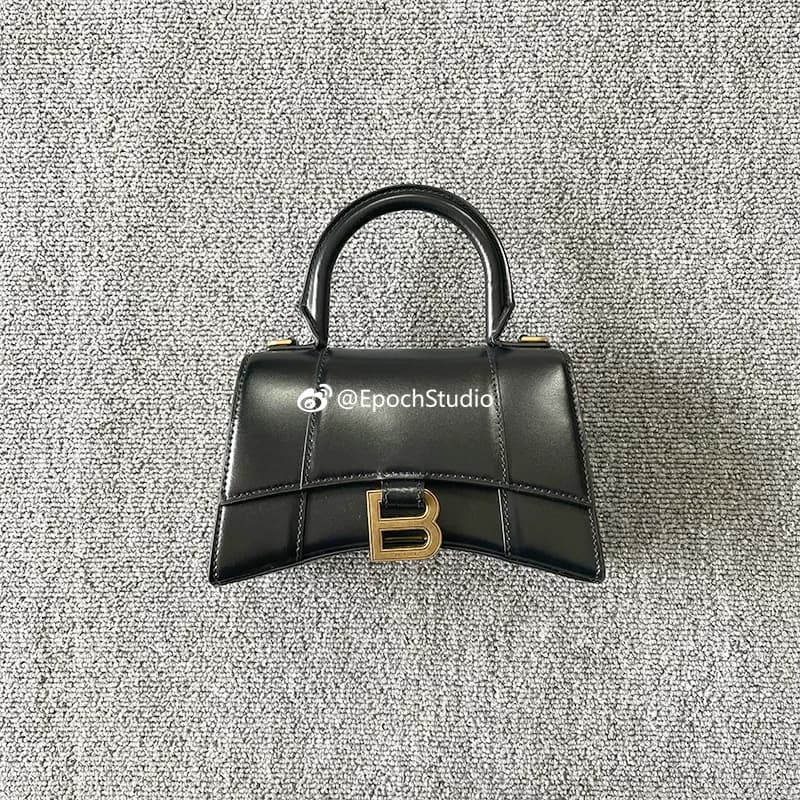 【Epoch】Balenciaga/Песочные часы Balenciaga XS из скользкой кожи, сумка в виде песочных часов, портативная сумка-мессенджер