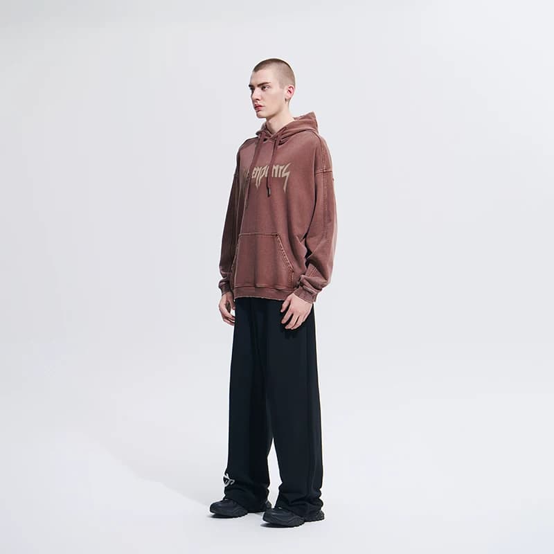 Модный постиранный пуловер с капюшоном в стиле ретро от VETEMENTS для мужчин и женщин Yintai 301446
