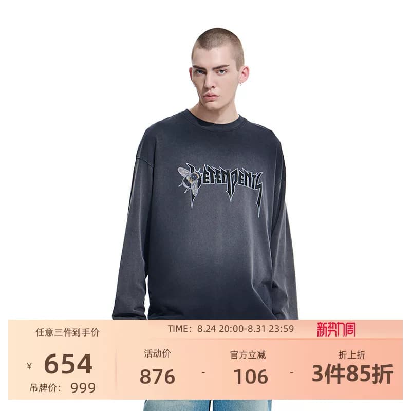 Новый пуловер свободного кроя в стиле ретро с цифровой печатью VETEMENTS для мужчин и женщин, выполненный в едином стиле, 35520004