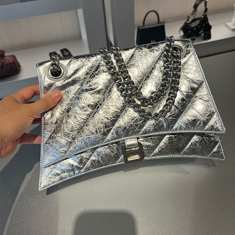 Balenciaga Balenciaga Crush Сумка в виде песочных часов через плечо Сумка-мессенджер Сумка на цепочке Женская Средняя 716393