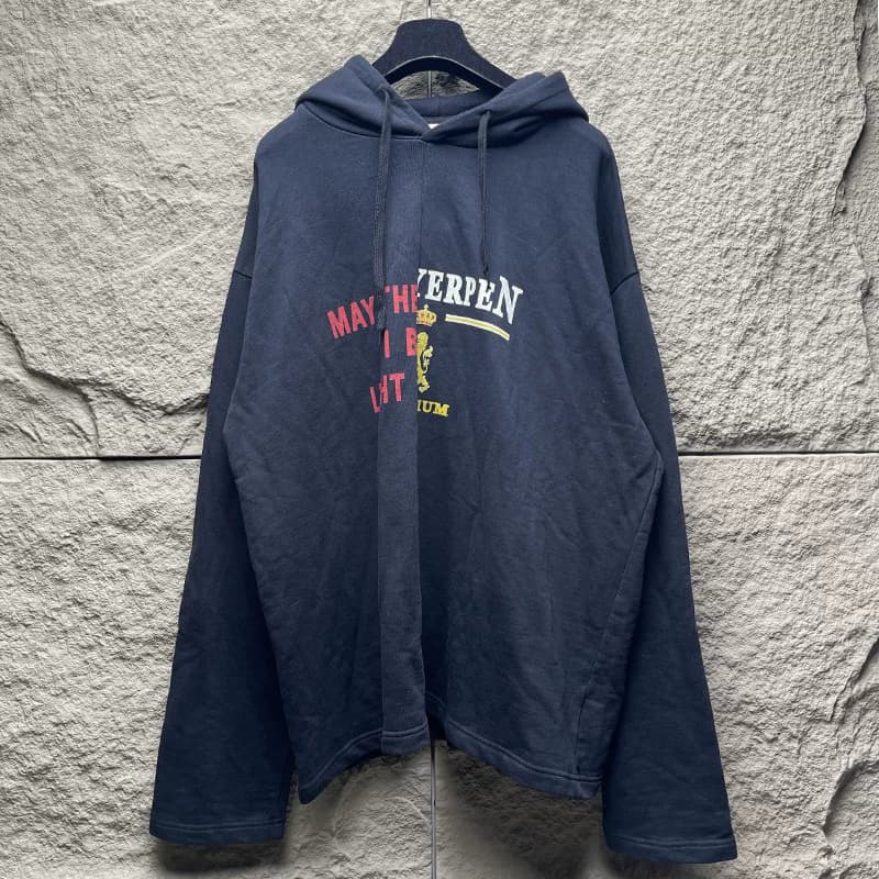 Редкий антикварный свитер с капюшоном VETEMENTS, осенне-зимний свитер с капюшоном, свободный пуловер для мужчин и женщин, куртка