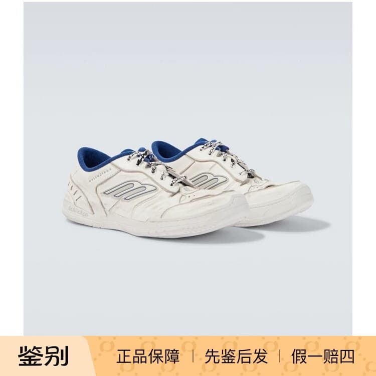 Balenciaga/Мужская спортивная обувь Balenciaga из потертой кожи с круглым носком 260427my1087