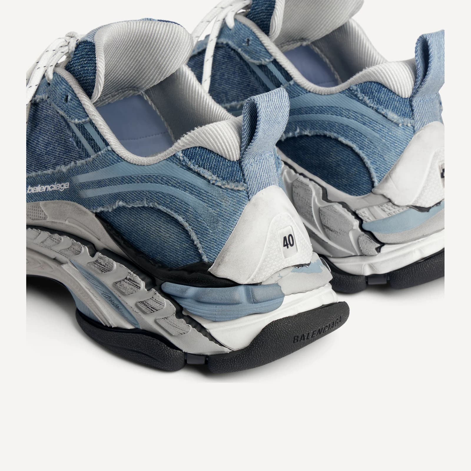 BALENCIAGA Balenciaga 26 зимняя новинка Triple S.2 ДЖИНСОВЫХ кроссовки
