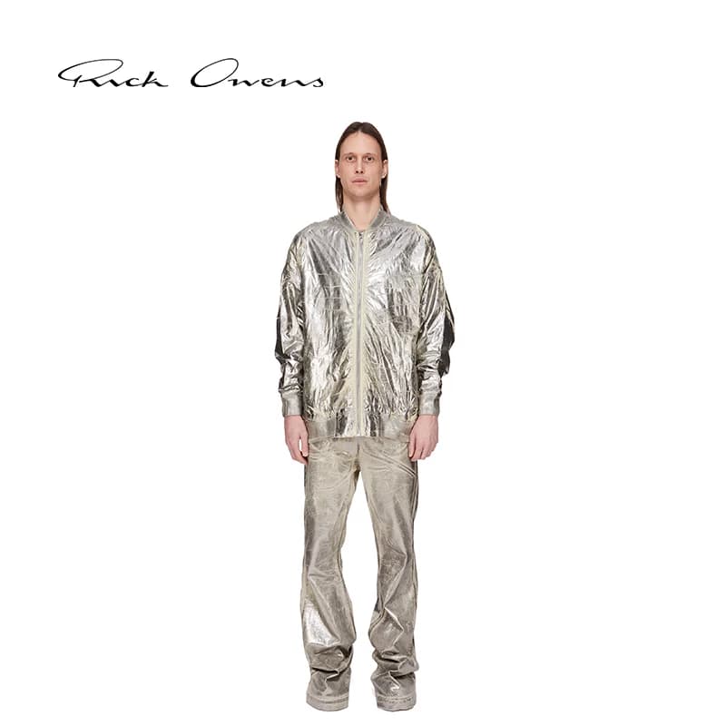 【Специальное предложение】 Мужская летная куртка RICK OWENS DRKSHDW из темно-синего нейлона