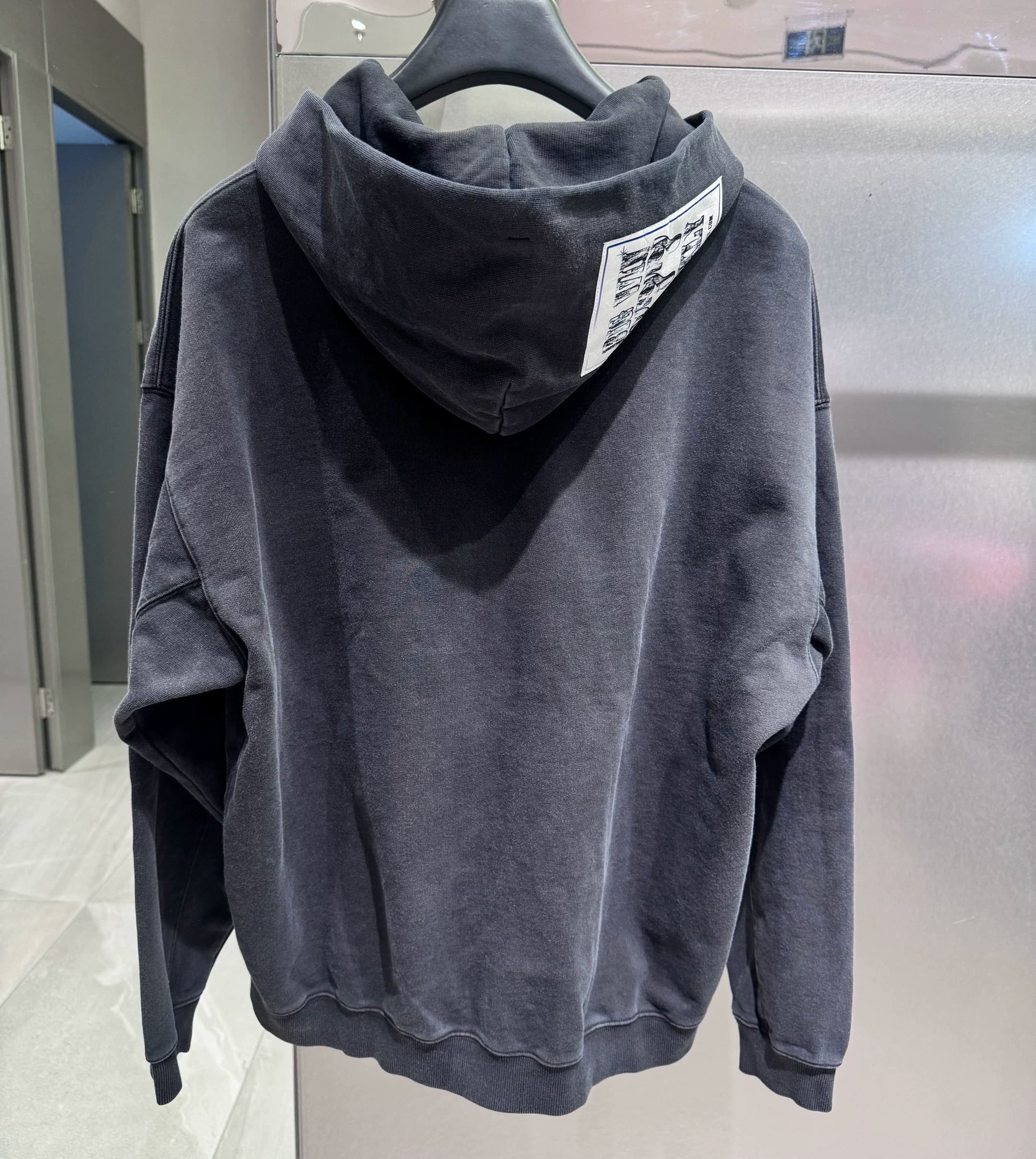 VETEMENTS Witt Meng counter подлинный весенний кардиган 25 пробы с капюшоном и вышитыми нашивками для мужчин и женщин 35122002