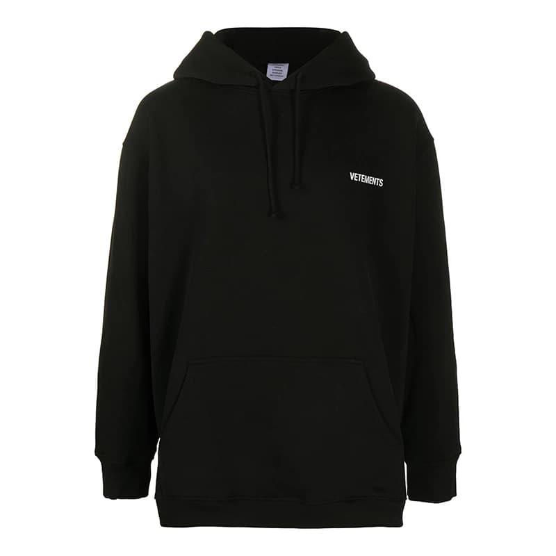 Французский аутентичный пуловер VETEMENTS для мужчин и женщин одинакового стиля спереди и сзади, маленький стандартный пуловер с капюшоном, толстовка…