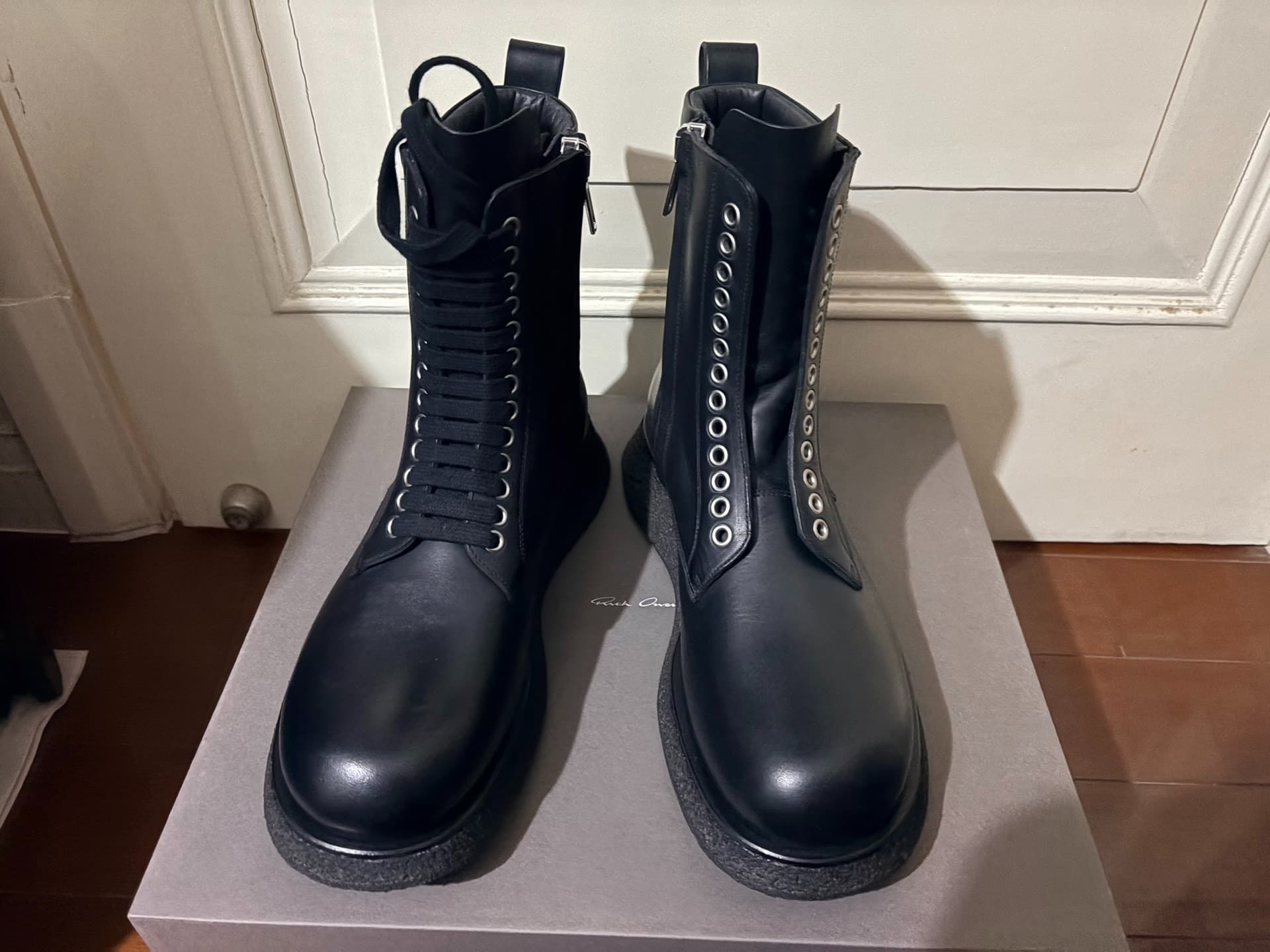 Классические военные ботинки Rick owens улучшенная версия laceup para