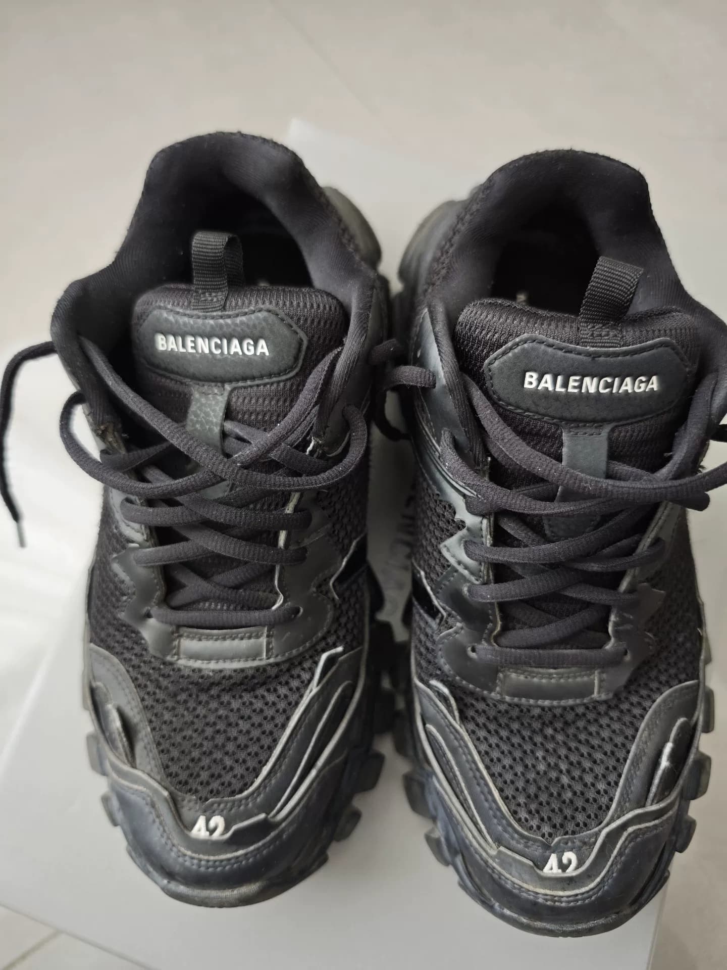 Кроссовки Balenciaga Track 3.0 daddy, черные, размер 42