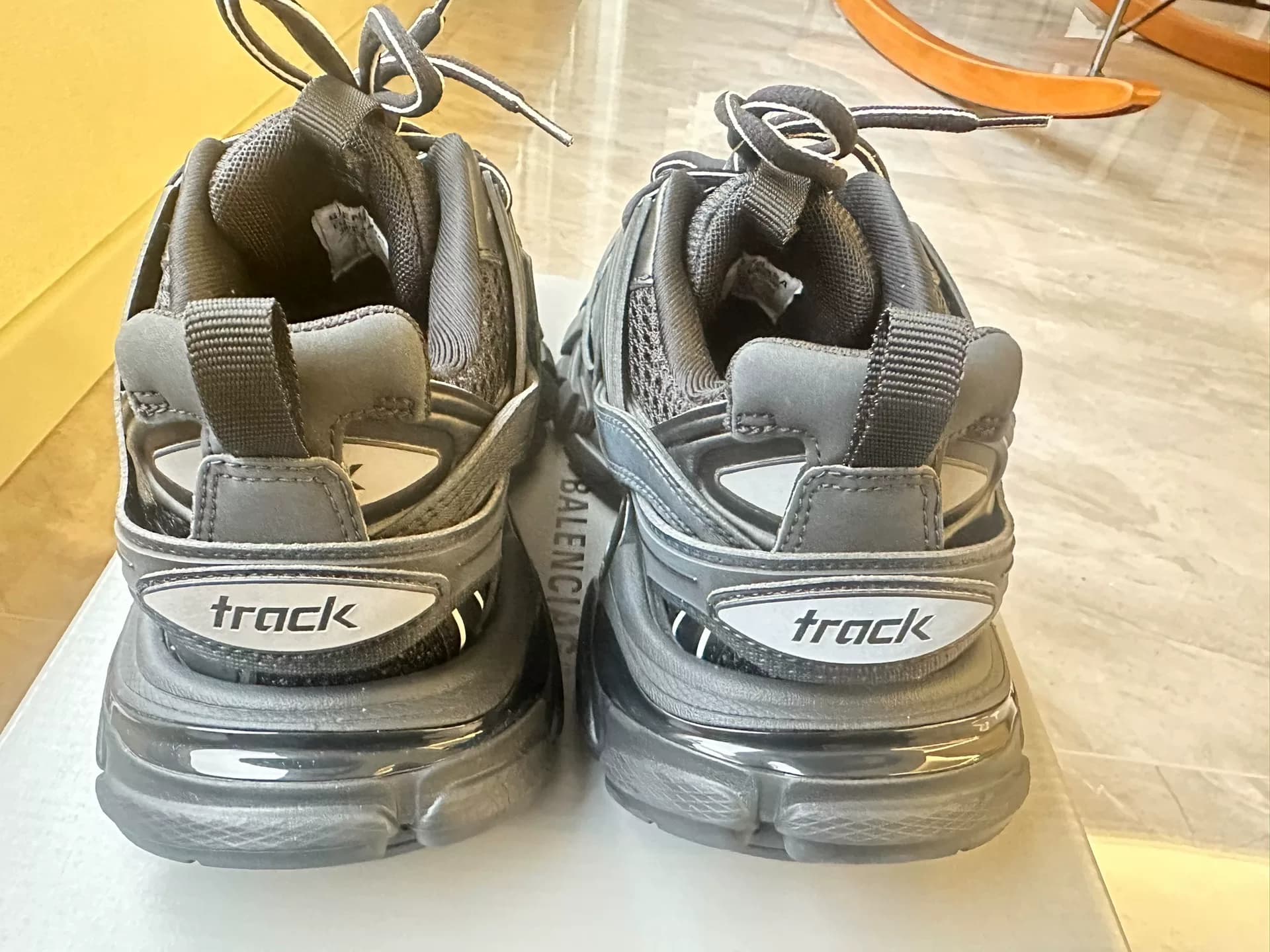 Кроссовки Balenciaga Track daddy, черные, размер 36, почти все