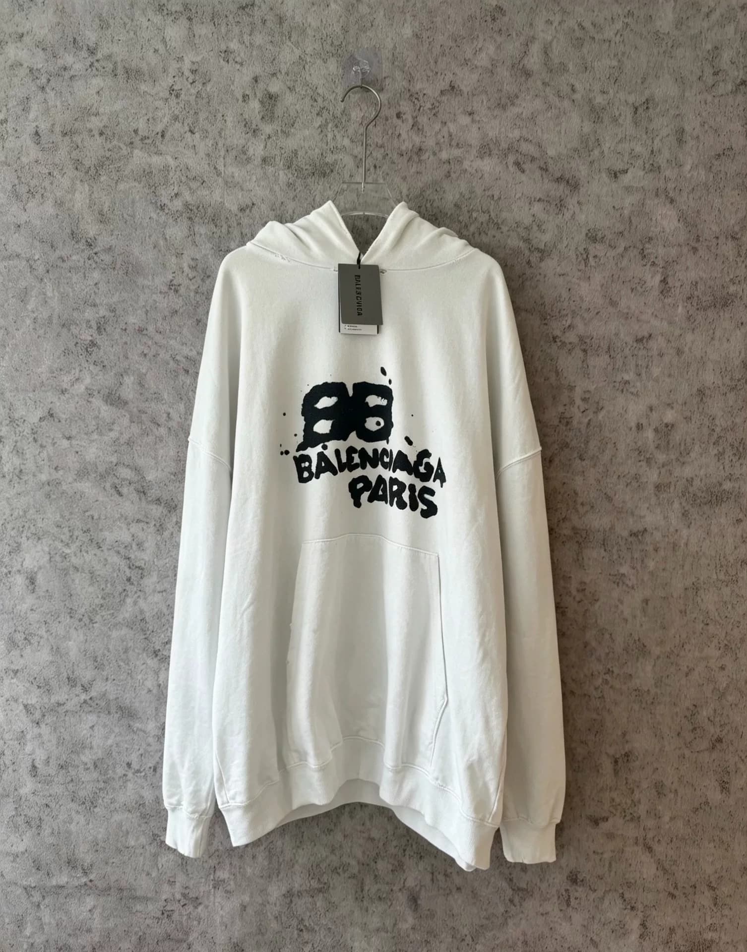 Свитер с принтом Balenciaga Balenciaga White Splash Ink