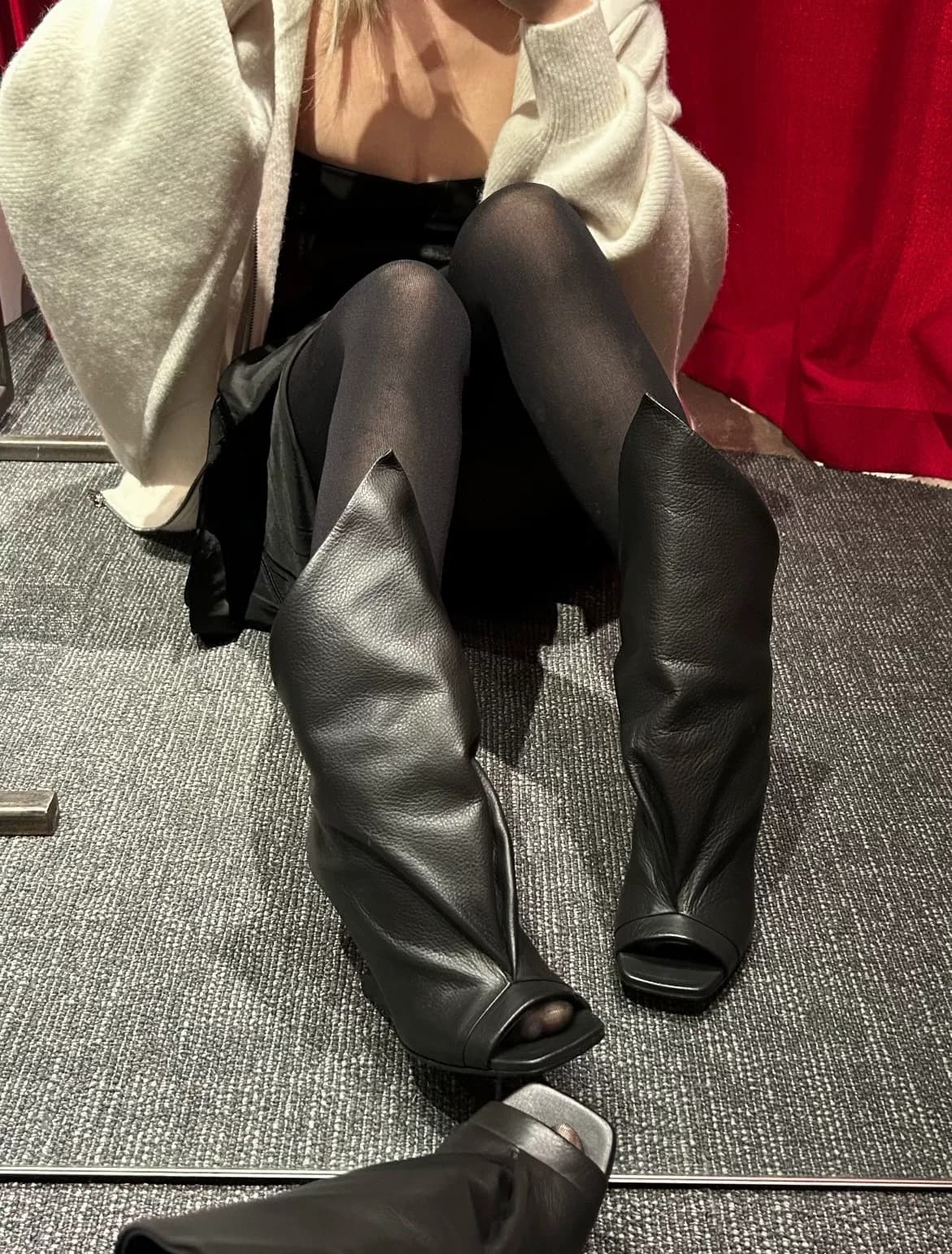 Новые ботинки специальной формы Rick Owens 26ss