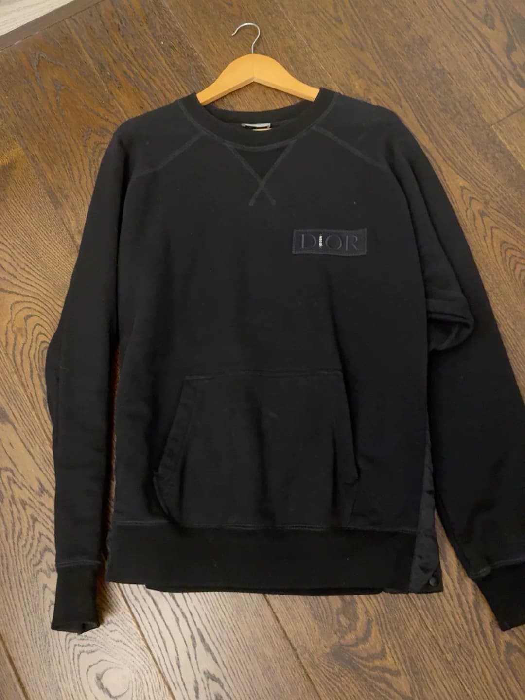 Черный свитер с длинными рукавами DIOR Dior xSACAI joint