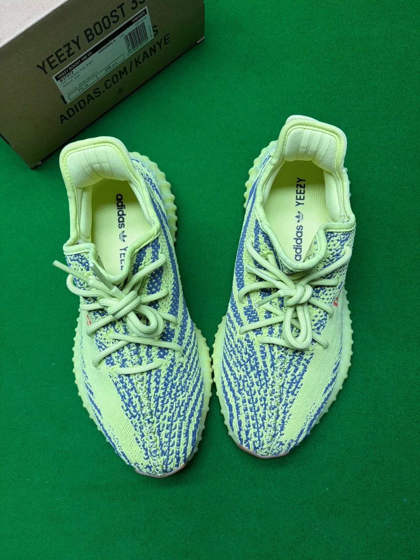 adidas Adidas Coconut 350 Желтая пятнистая лошадь yeezy350 Желтая