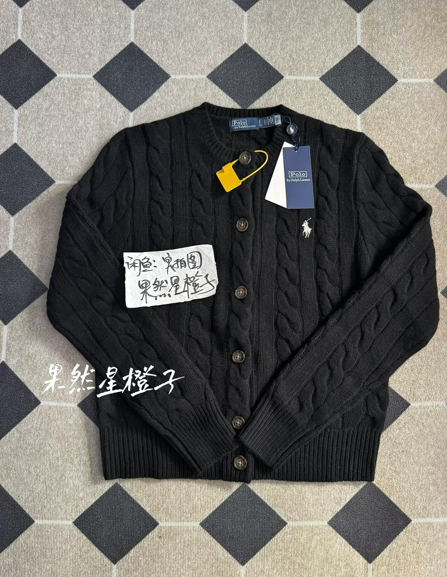 Шерстяной кашемировый кардиган Ralph Lauren черного цвета (чистый черный) Polo Ralph