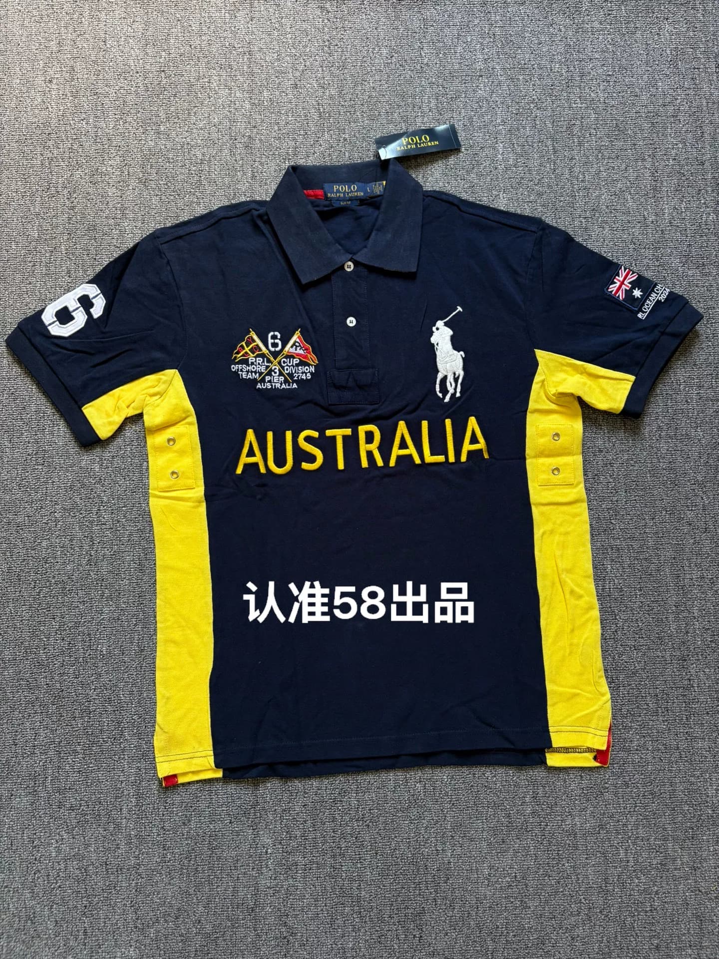 Национальное поло Ralph Lauren с коротким рукавом