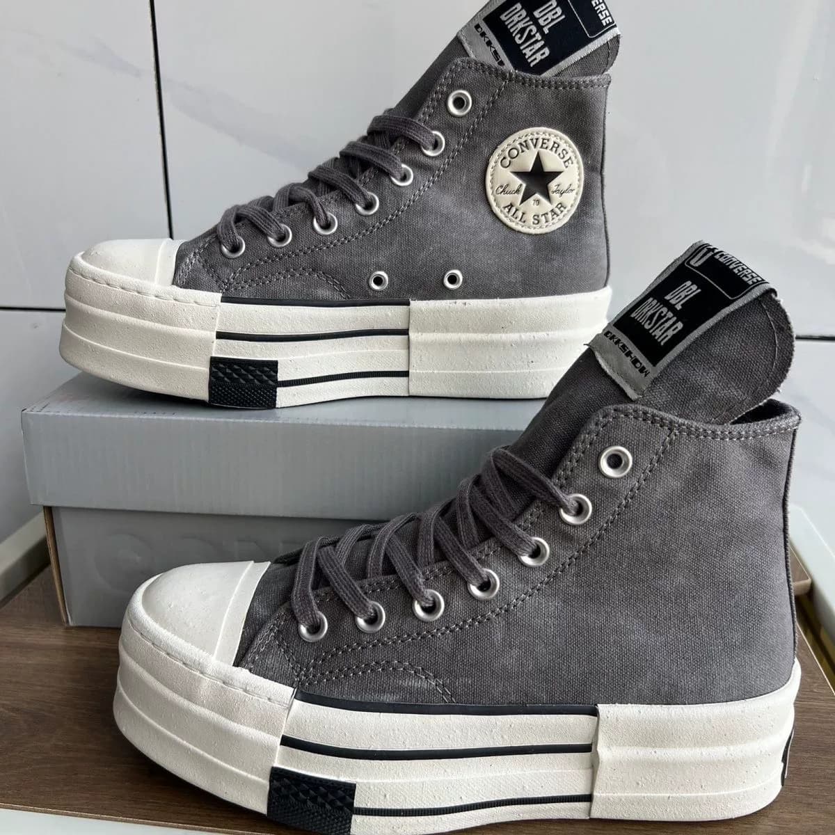 Почти новенькие кроссовки Converse x от Rick Owens DRKS