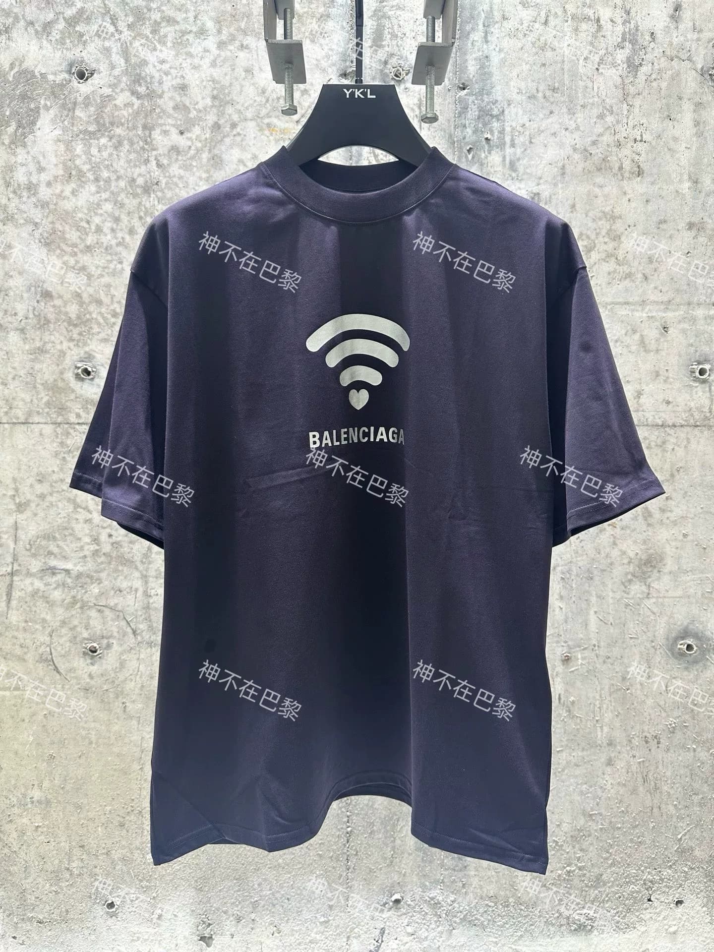 Высокое разрешение версии Balenciaga Парижский дом WiFi печати логотипа с коротким рукавом футболка Сильнейший один продукт, покупка многих моделей с…