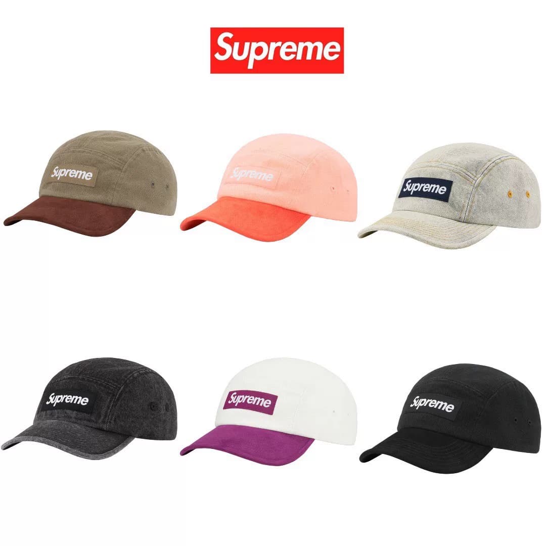 ЗАМШЕВЫЙ КОЗЫРЕК Supreme 23ss CAMP