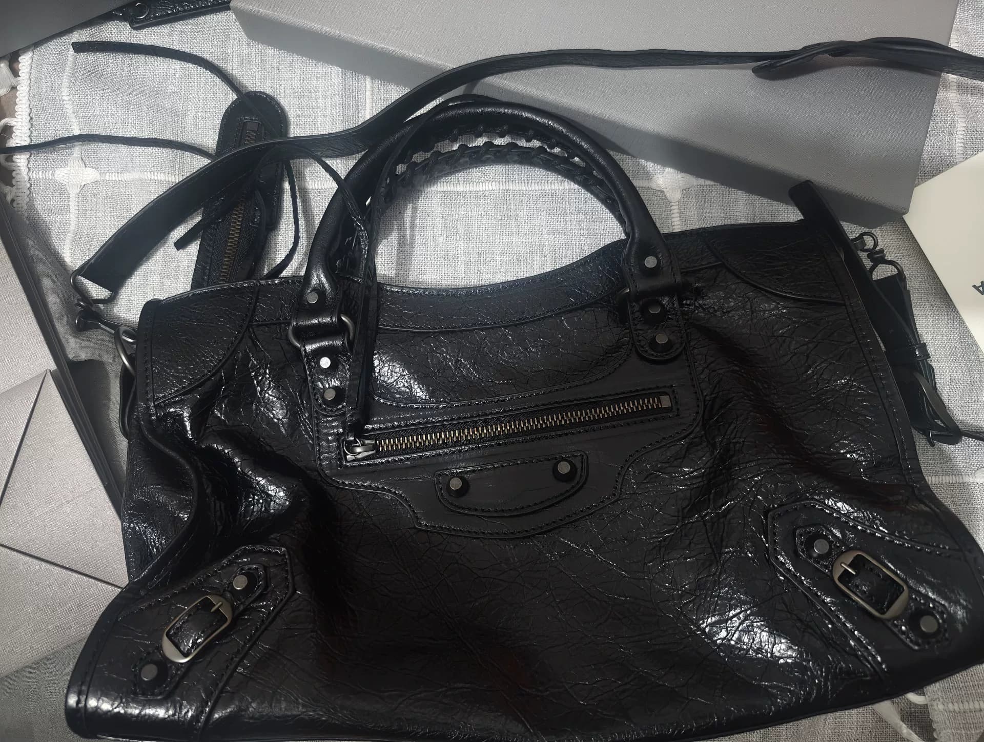 【Почти новая мотоциклетная сумка Balenciaga Balenciaga Le City】