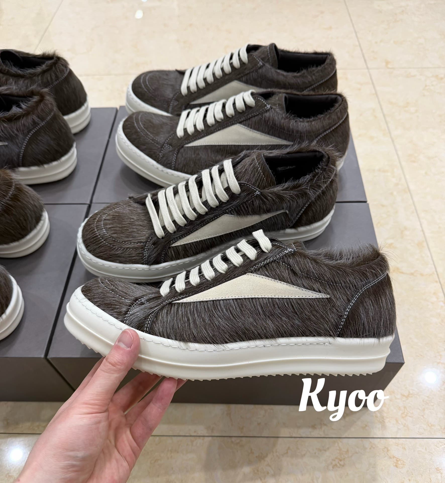 Rick Owens 26ss ro основная линия коричневого конского волоса invasion