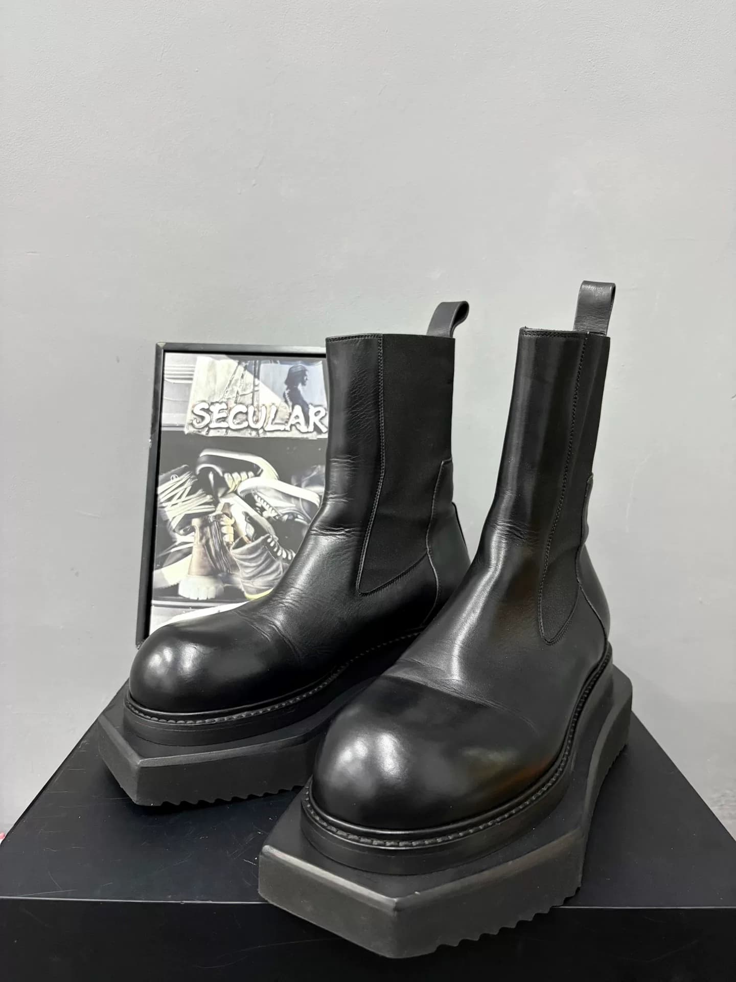 Показные ботинки Челси RickOwens coffin-soled размер 41, 42, 43