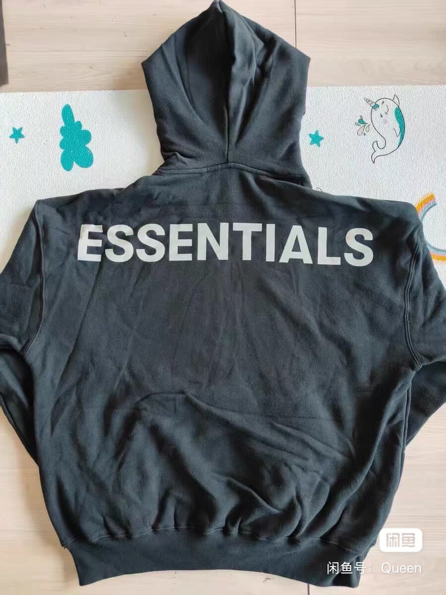 Абсолютно новый свитер с капюшоном из тонкого флиса essentials с надписью на спине и светоотражающим принтом для мужчин и женщин…