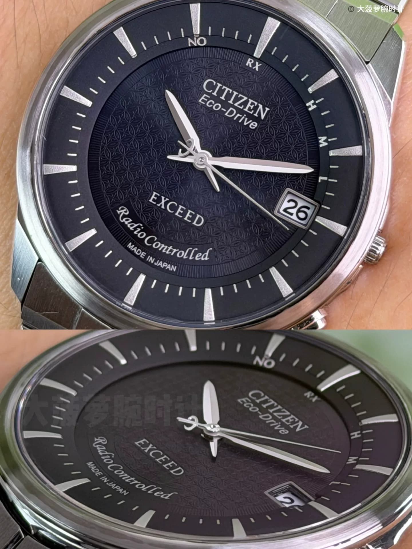 Фотокинетическая радиоволна Citizen из нержавеющей стали EX ultra-thin H113