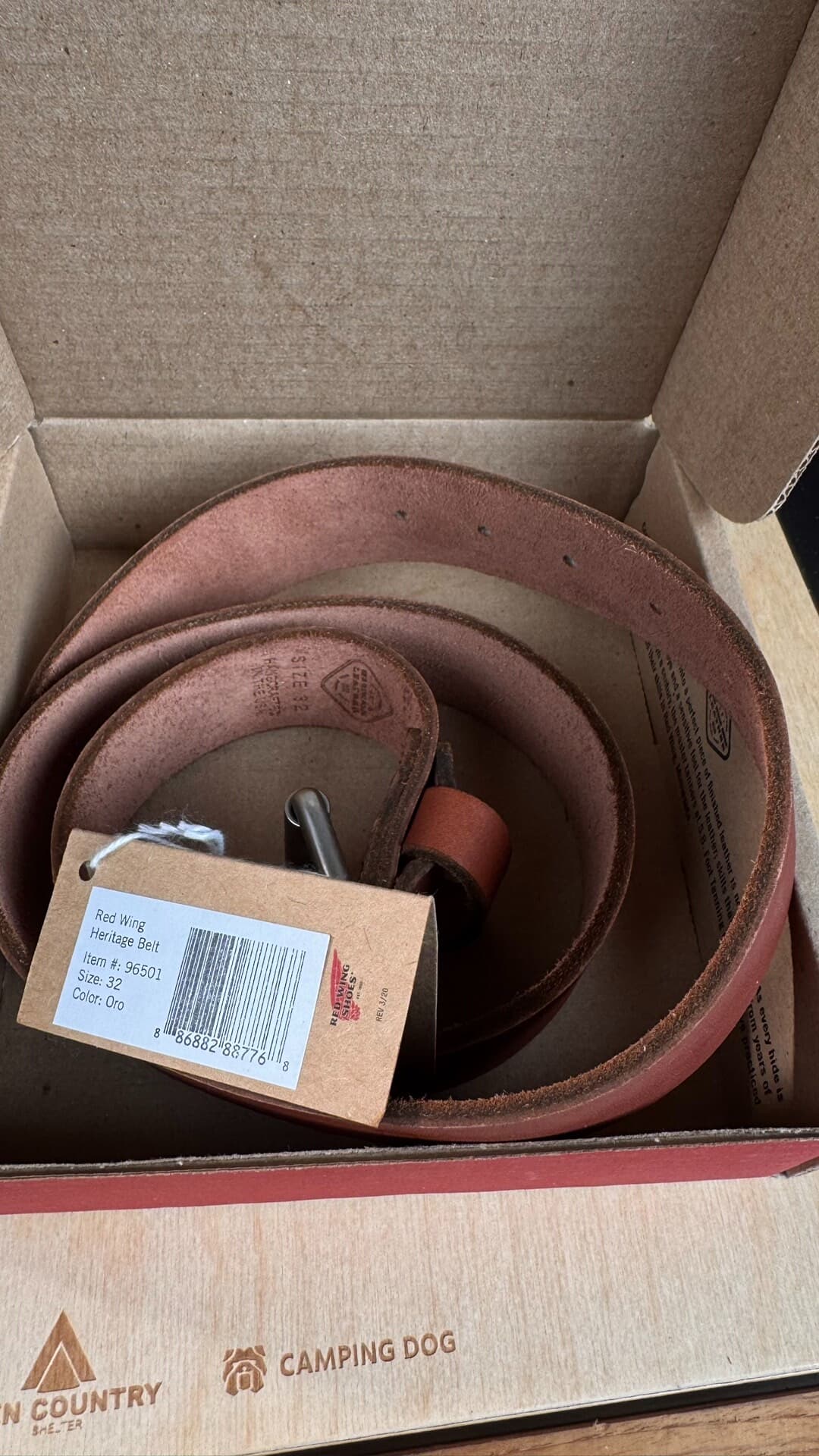 красное крыло red wing belt поясной ремень