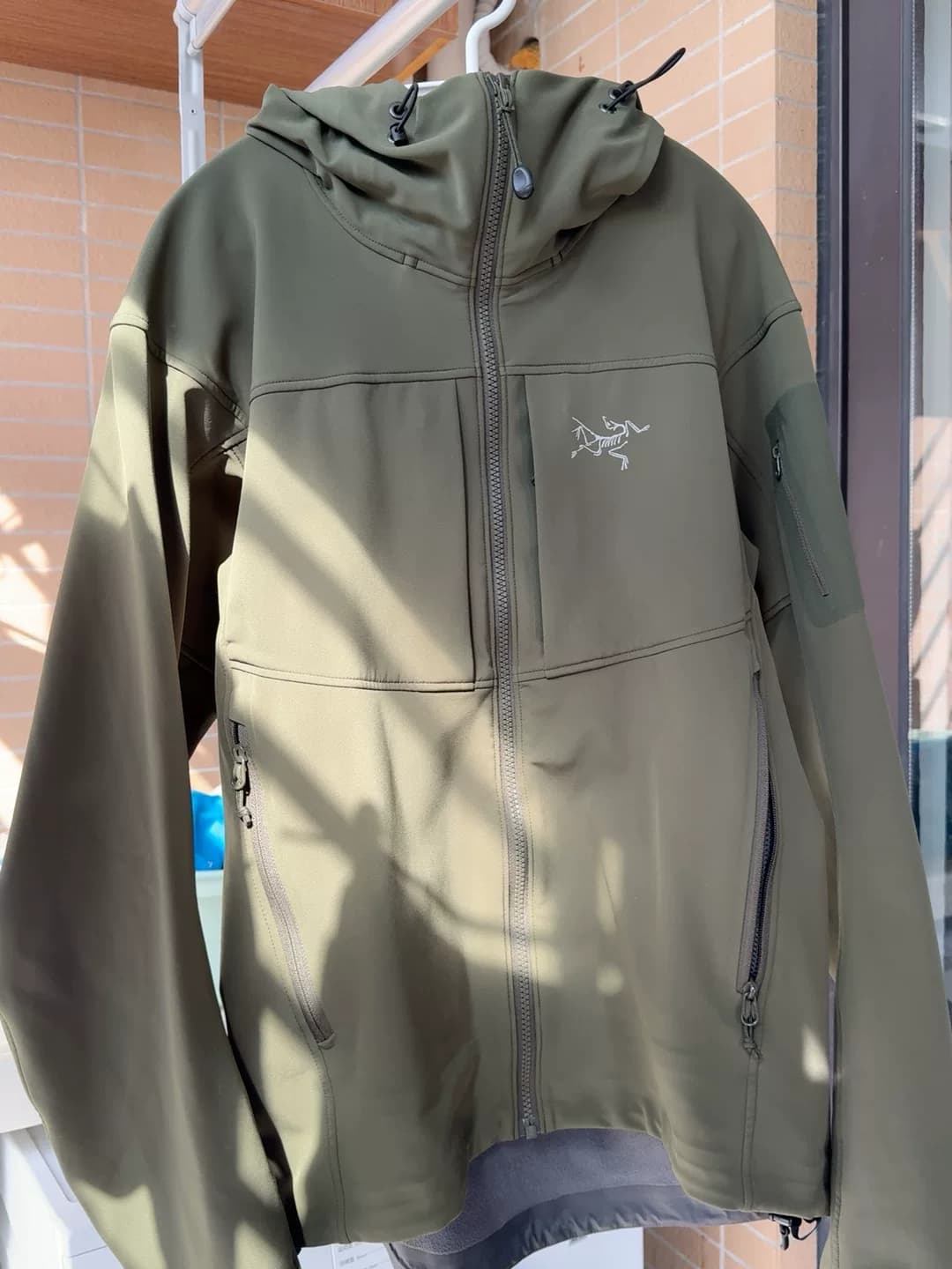 Толстовка Arcteryx Archaeopteryx GAMMA MX с капюшоном вышла из печати