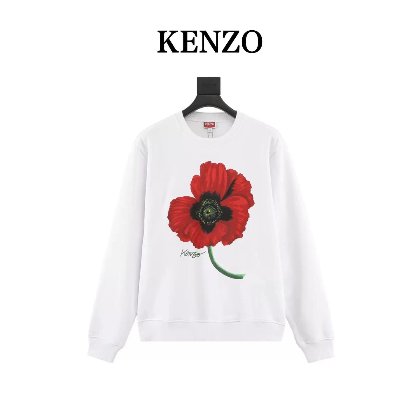 Свитер бренда KENZO design sense tide с цветочным принтом