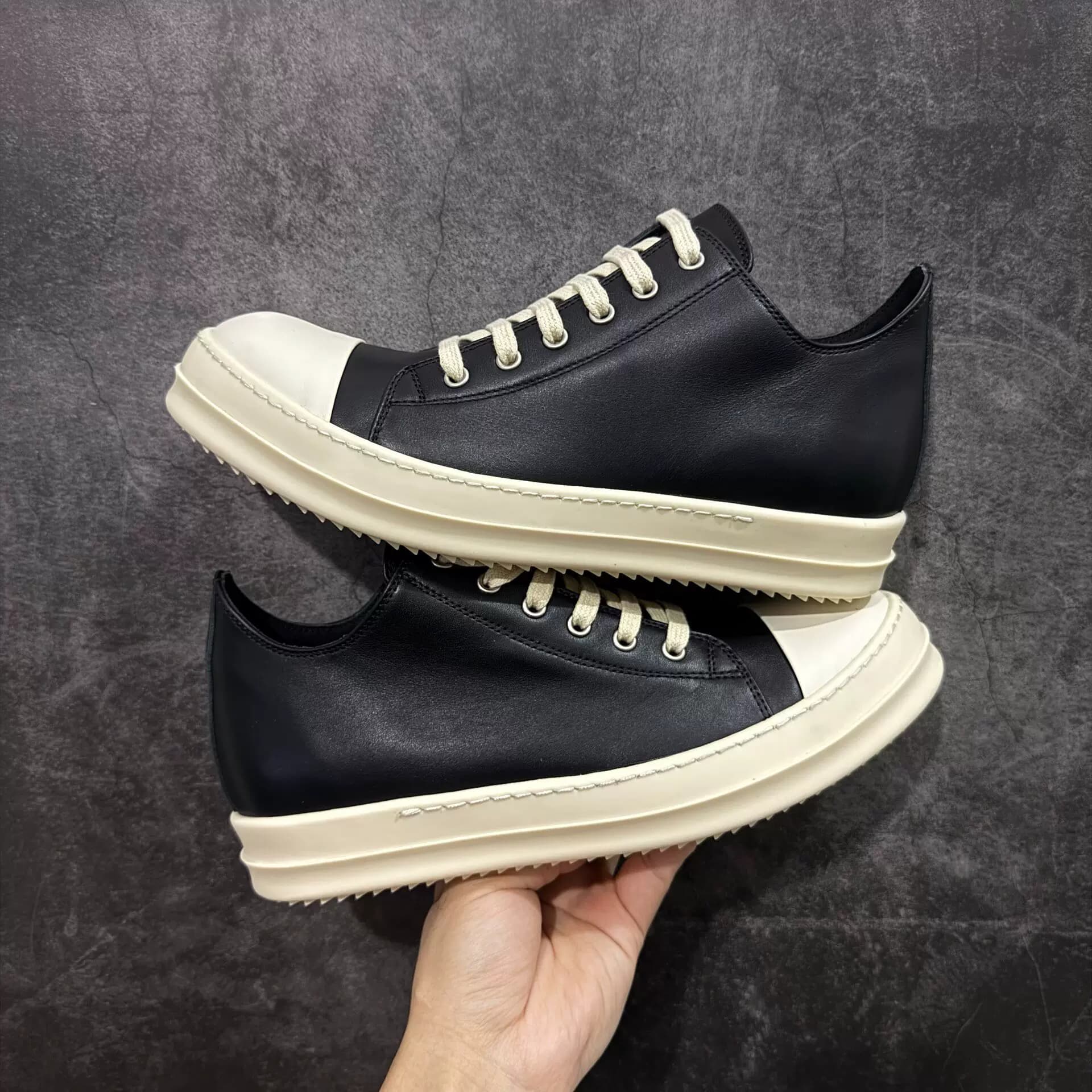Автономный бренд Rick Owens RO верхние ботинки из черной коровьей кожи, нарушающие права