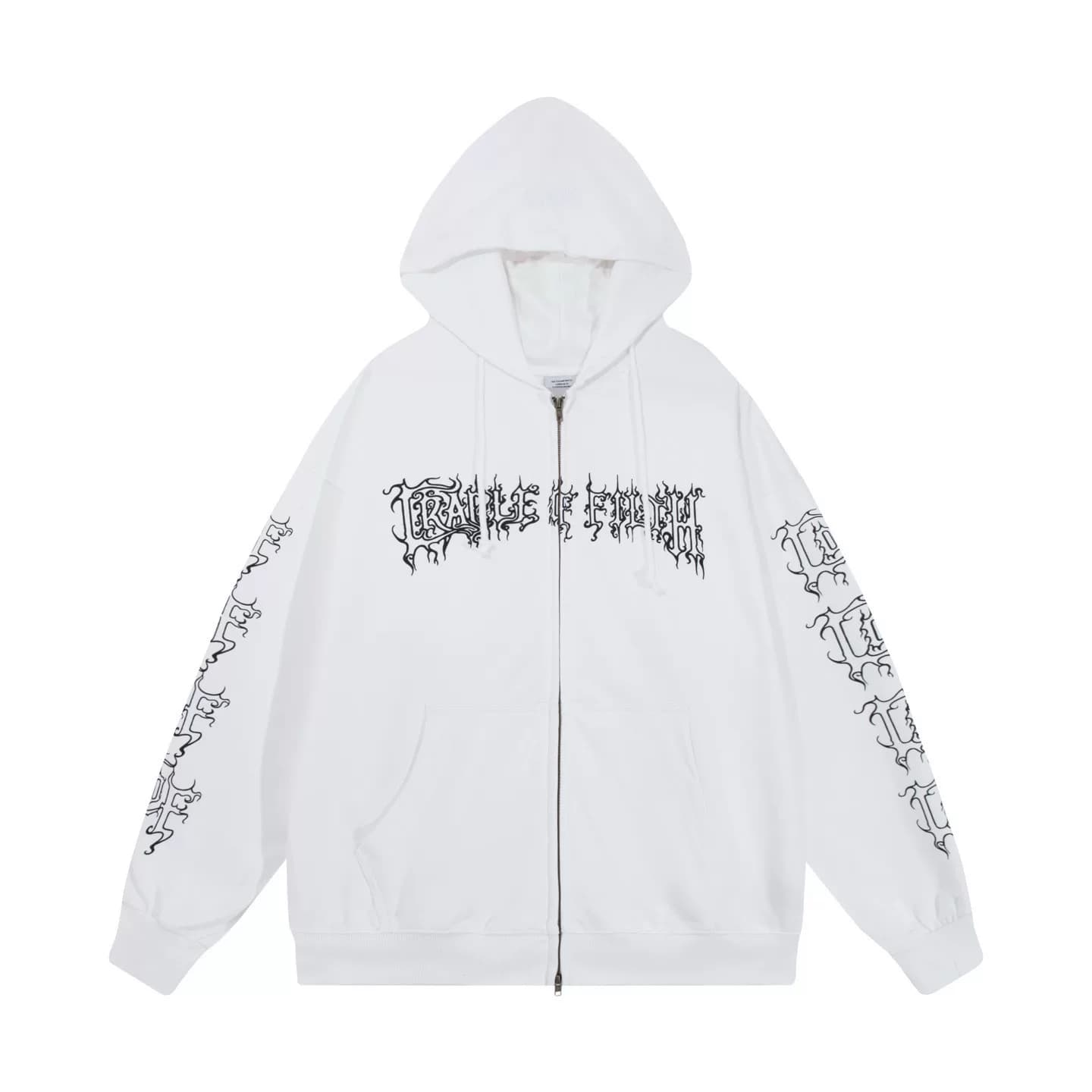 Новый осенний хлопковый свитер с капюшоном Vetements 25ss, белый, S、