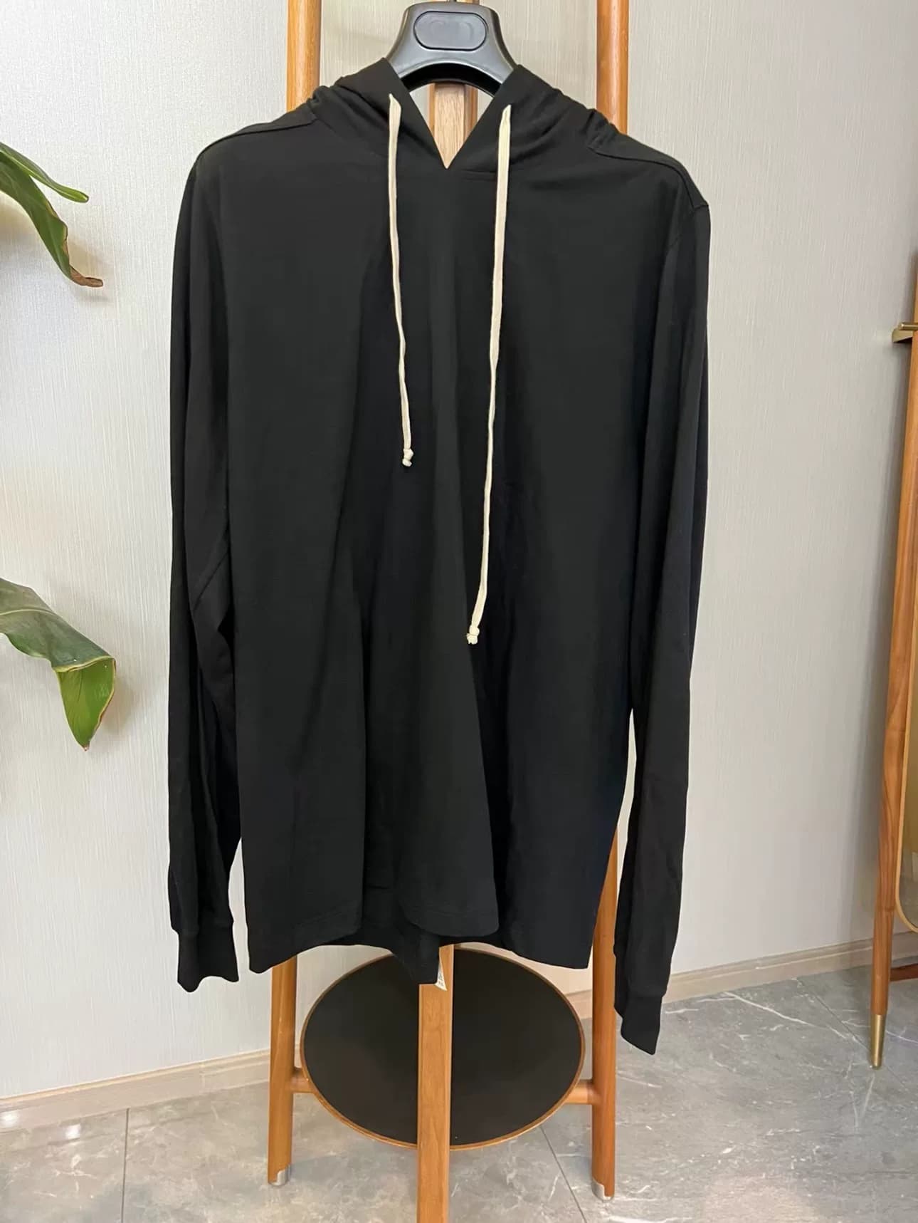 Черный свитер с капюшоном Rick Owens main line