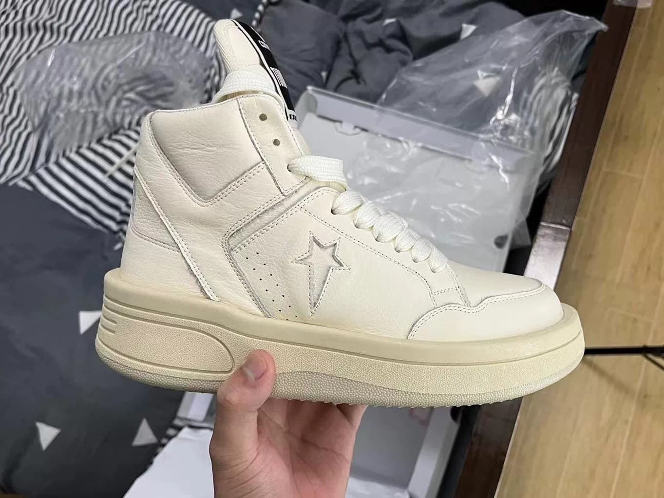 Потолочный уровень Rickowens кобрендовой версии 2.0 кобрендовой линейки high-top complex второго поколения