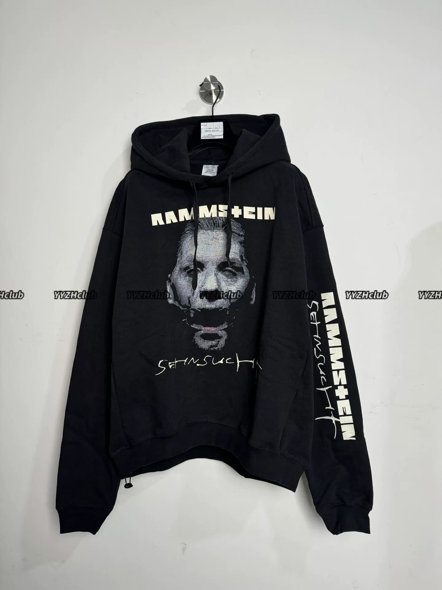 Немецкая группа бронированных автомобилей Vetements Vtm Rammstin, Черный свитер с капюшоном