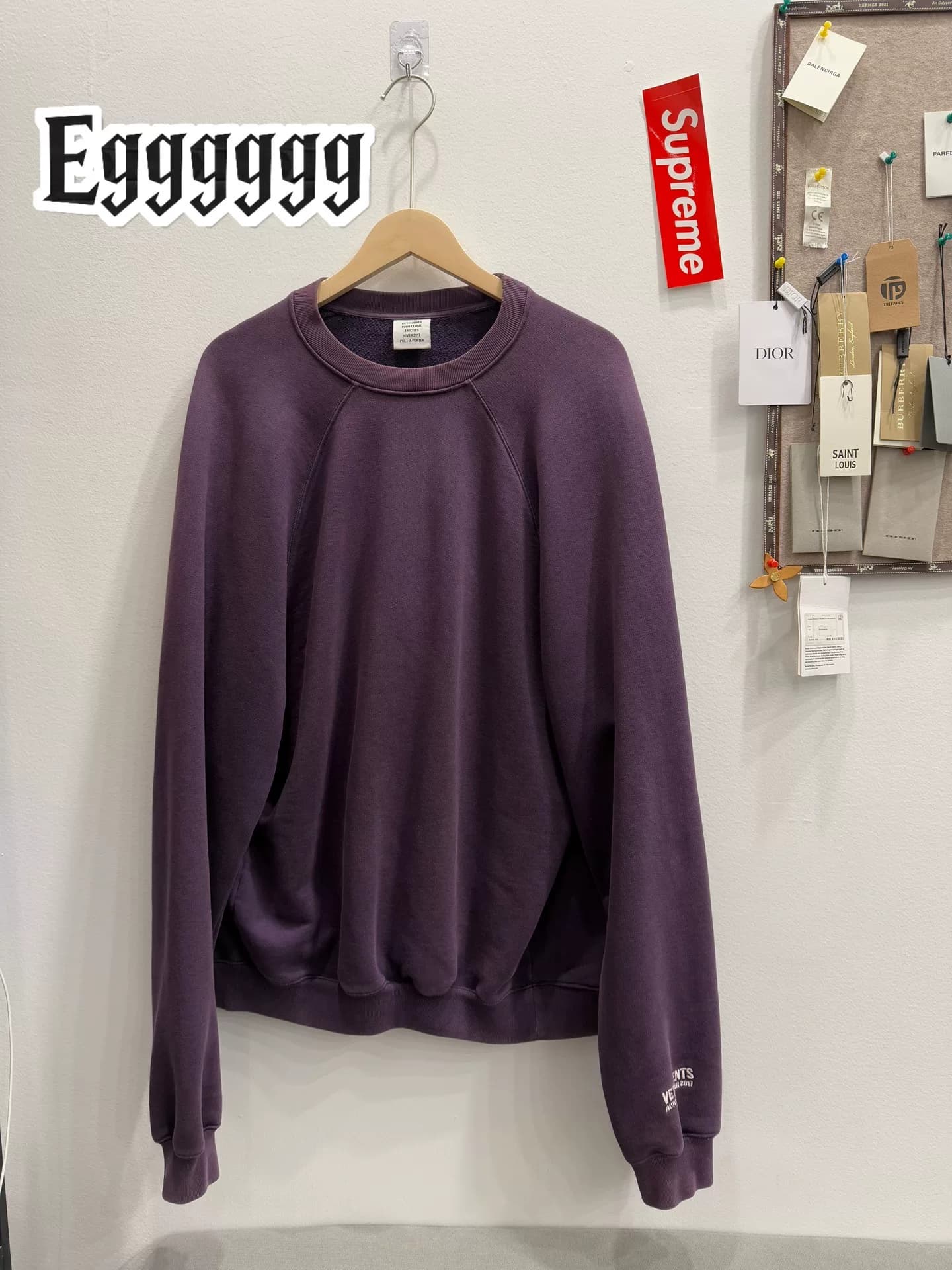 Фиолетовый свитер без подкладки от Vetements/Witmont