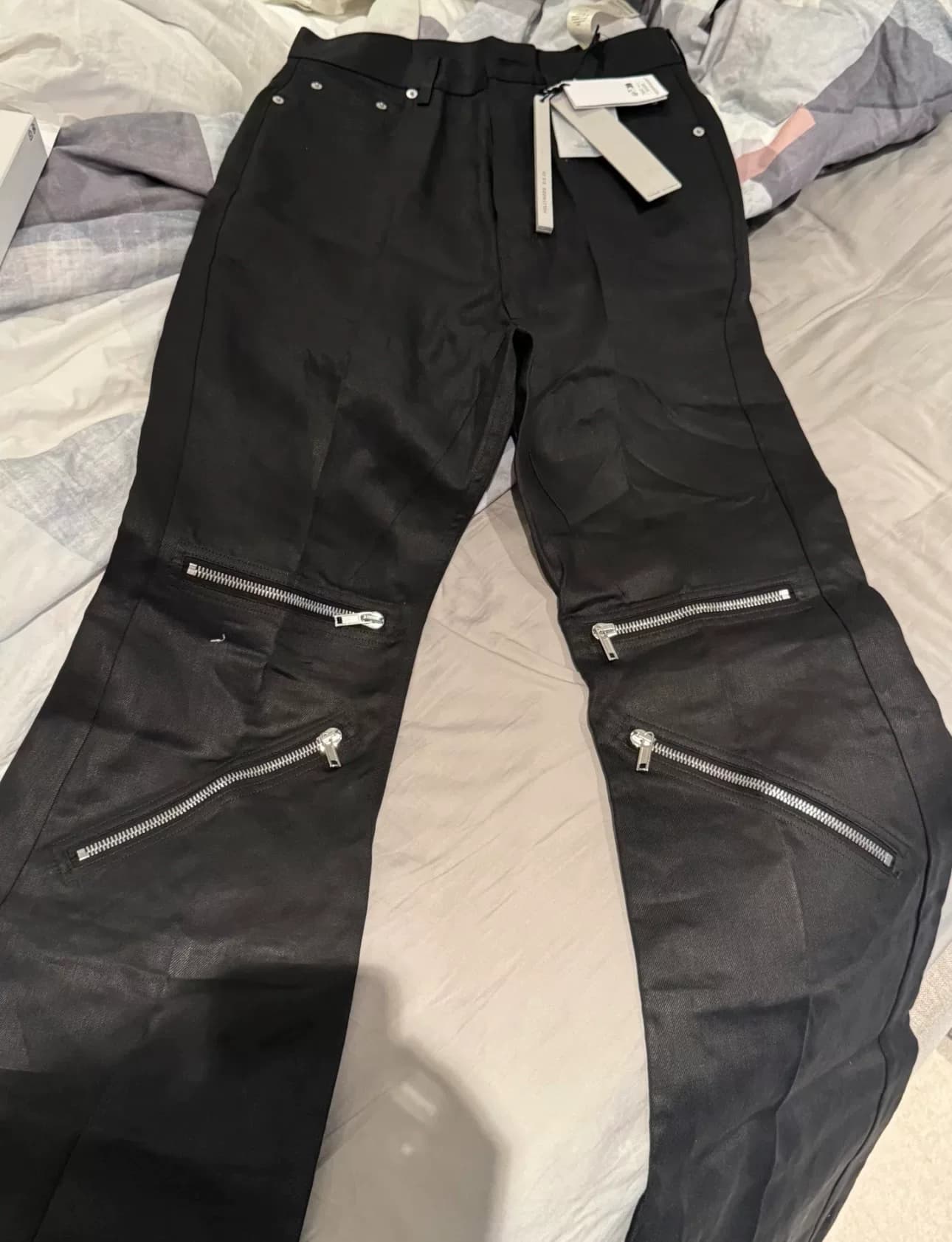 Брюки Rick Owens 25ss с основным карманом и двойной молнией Bola