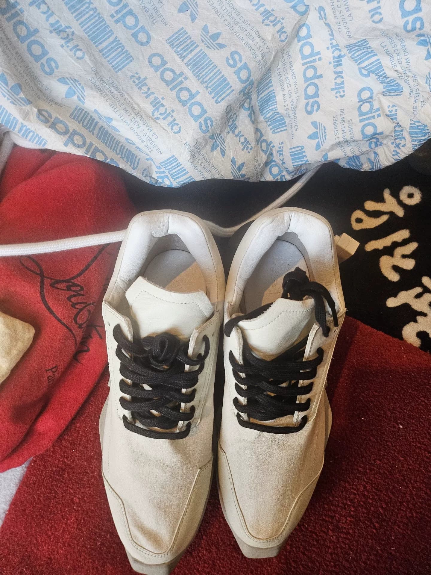 Кроссовки Rick Owens x от Adidas, молочно-белые, 4